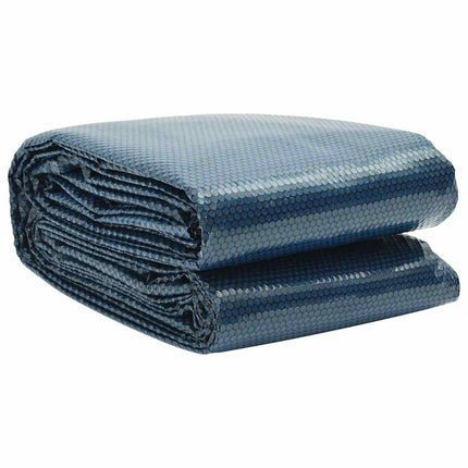 Floating PE Solar Pool Film 216.1"x107.9" Black and Blue