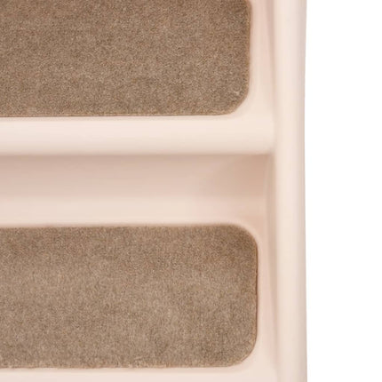 Folding Dog Stairs Cream 24.4"x15.7"x19.5