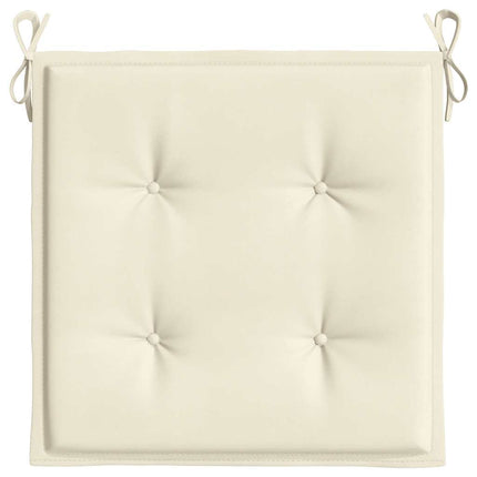 Garden Chair Cushions 6 pcs Cream 15.7"x15.7"x1.6" Oxford Fabric