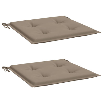 Garden Chair Cushions 2 pcs Taupe 15.7"x15.7"x1.6" Oxford Fabric