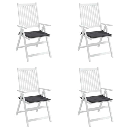 Garden Chair Cushions 4 pcs Anthracite 19.7"x19.7"x1.6" Oxford Fabric