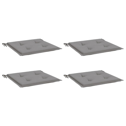 Garden Chair Cushions 4 pcs Gray 19.7"x19.7"x1.6" Oxford Fabric
