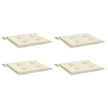 Garden Chair Cushions 4 pcs Cream 19.7"x19.7"x1.6" Oxford Fabric