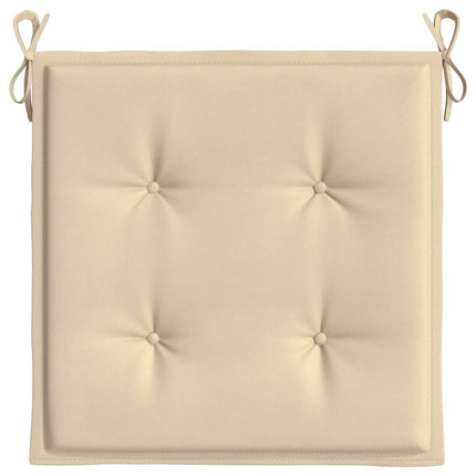 Garden Chair Cushions 4 pcs Beige 19.7"x19.7"x1.6" Oxford Fabric