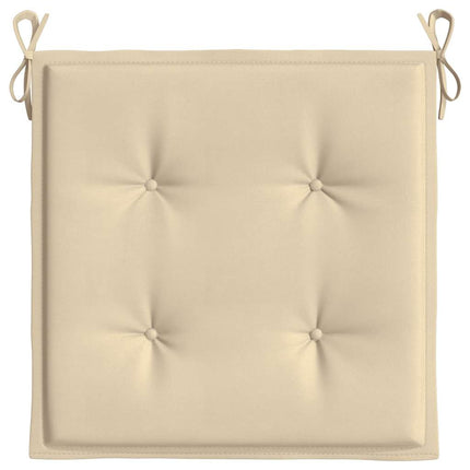 Garden Chair Cushions 6 pcs Beige 19.7"x19.7"x1.6" Oxford Fabric