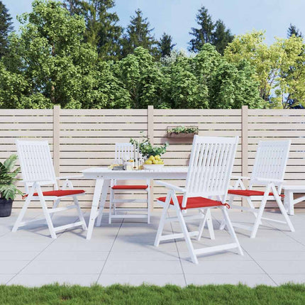 Garden Chair Cushions 4 pcs Red 19.7"x19.7"x1.6" Oxford Fabric