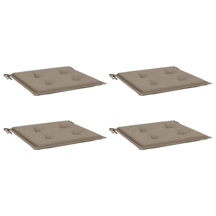 Garden Chair Cushions 4 pcs Taupe 19.7"x19.7"x1.6" Oxford Fabric
