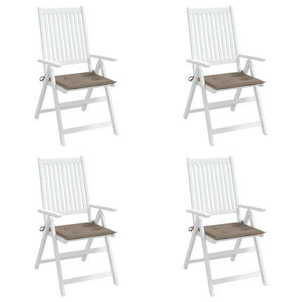 Garden Chair Cushions 4 pcs Taupe 19.7"x19.7"x1.6" Oxford Fabric