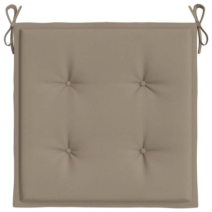 Garden Chair Cushions 4 pcs Taupe 19.7"x19.7"x1.6" Oxford Fabric