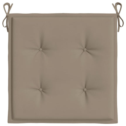 Garden Chair Cushions 6 pcs Taupe 19.7"x19.7"x1.6" Oxford Fabric