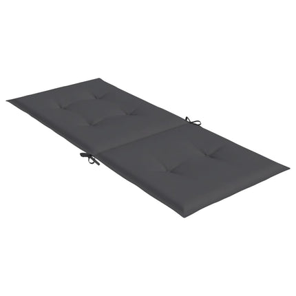 Garden Highback Chair Cushions 6 pcs Anthracite 47.2"x19.7"x1.2" Fabric