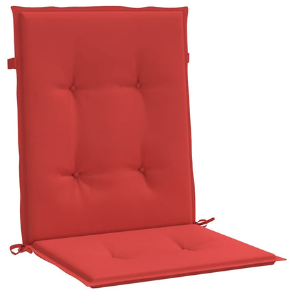 Garden Lowback Chair Cushions 6 pcs Red 39.4"x19.7"x1.2" Oxford Fabric