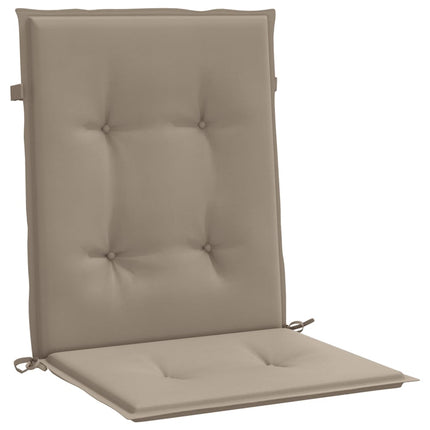 Garden Lowback Chair Cushions 6 pcs Taupe 39.4"x19.7"x1.2" Oxford Fabric