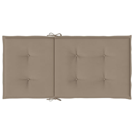 Garden Lowback Chair Cushions 6 pcs Taupe 39.4"x19.7"x1.2" Oxford Fabric