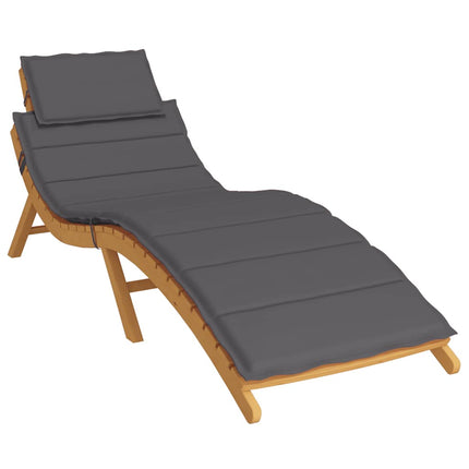 Sun Lounger Cushion Anthracite 73.2"x22.8"x1.6" Oxford Fabric