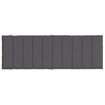 Sun Lounger Cushion Anthracite 73.2"x22.8"x1.6" Oxford Fabric