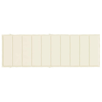 Sun Lounger Cushion Cream 73.2"x22.8"x1.6" Oxford Fabric