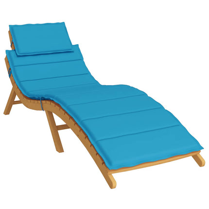 Sun Lounger Cushion Blue 73.2"x22.8"x1.6" Oxford Fabric
