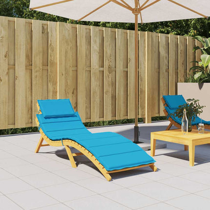 Sun Lounger Cushion Blue 73.2"x22.8"x1.6" Oxford Fabric