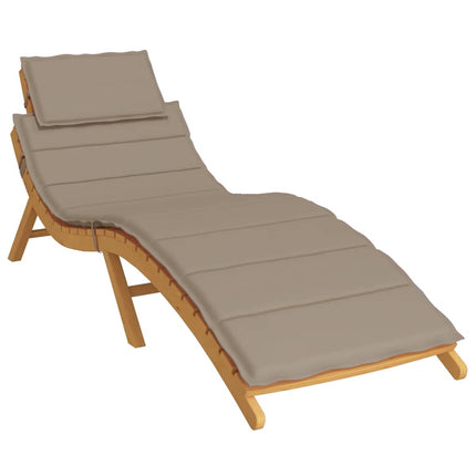 Sun Lounger Cushion Taupe 73.2"x22.8"x1.6" Oxford Fabric