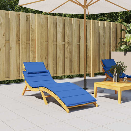 Sun Lounger Cushion Royal Blue 73.2"x22.8"x1.6" Oxford Fabric