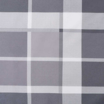 Sun Lounger Cushion Gray Check Pattern 73.2"x22.8"x1.6" Oxford Fabric