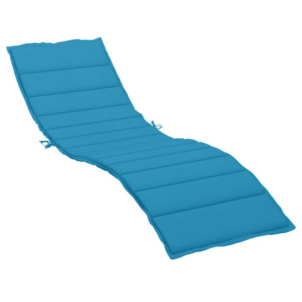 Sun Lounger Cushion Blue Oxford fabric (100% polyester)