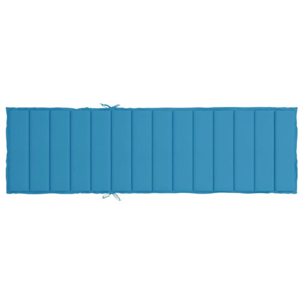 Sun Lounger Cushion Blue Oxford fabric (100% polyester)