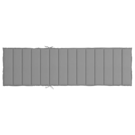 Sun Lounger Cushion Gray 78.7"x23.6"x1.2" Oxford Fabric