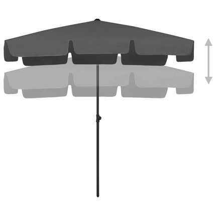 Beach Parasol Anthracite 78.7"x49.2