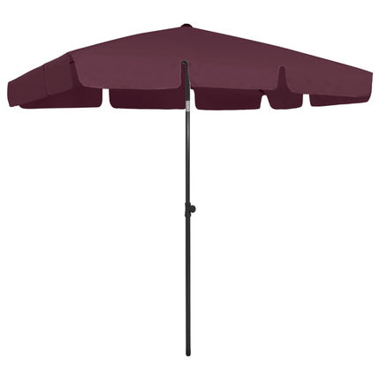 Beach Parasol Bordeaux Red 78.7"x49.2