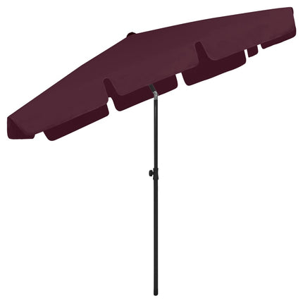Beach Parasol Bordeaux Red 78.7"x49.2