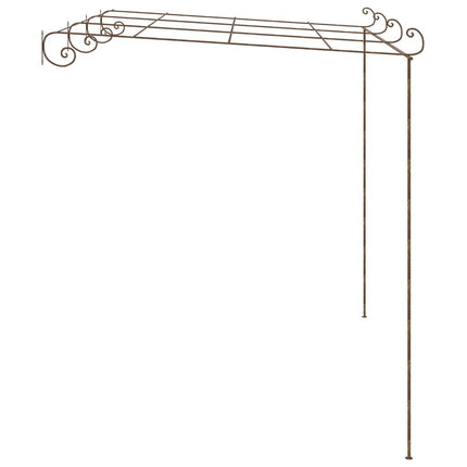 Garden Pergola Antique Brown 13.1'x9.8'x8.2'Iron