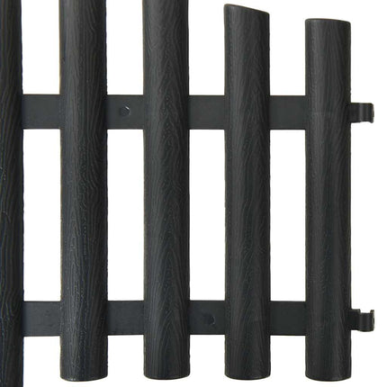 Lawn Edgings 17 pcs Anthracite 32.8'PP