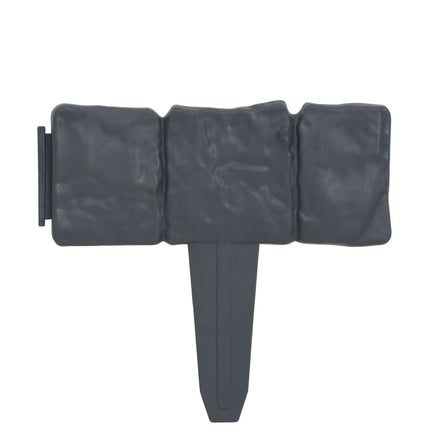 Lawn Fence Stone Look 41 pcs Plastic 393.7