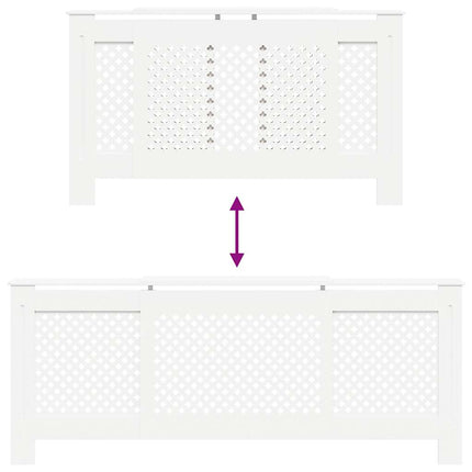 MDF Radiator Cover White 80.7