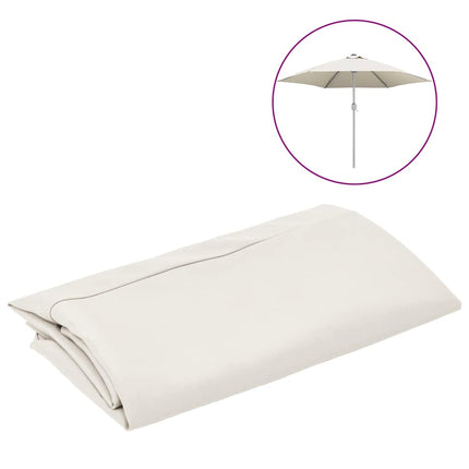 Replacement Fabric for Outdoor Parasol Sand White 118.1