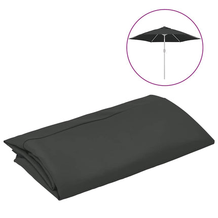 Replacement Fabric for Outdoor Parasol Anthracite 118.1