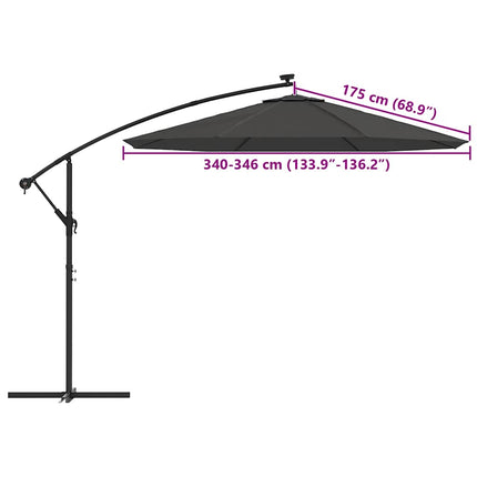 Replacement Fabric for Cantilever Umbrella Anthracite 137.8