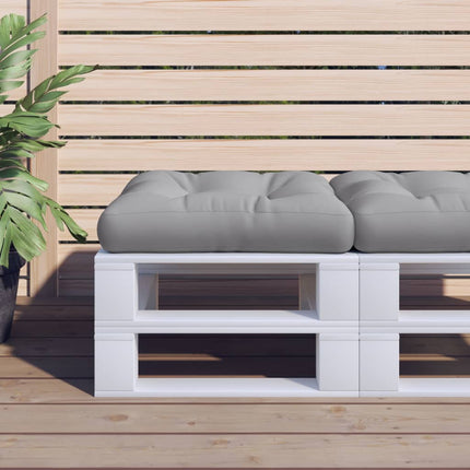 Pallet Cushion Gray 23.6"x23.6"x4.7" Fabric