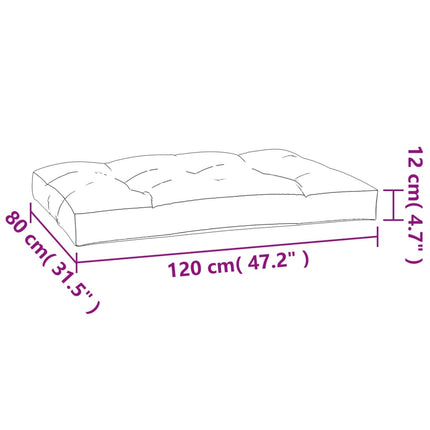 Pallet Cushion Royal Blue 47.2"x31.5"x4.7" Fabric