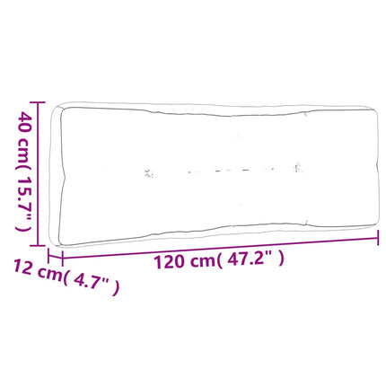 Pallet Cushions 3 pcs Black Fabric