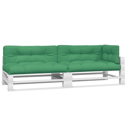 Pallet Cushions 5 pcs Green Fabric