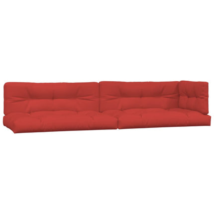 Pallet Cushions 5 pcs Red Fabric