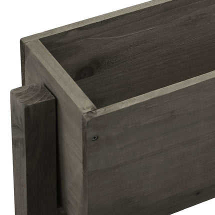 Garden Folding Planter Gray 23.6"x5.5"x29.5" Solid Firwood