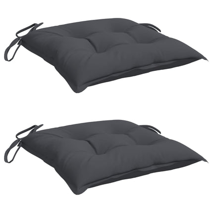 Chair Cushions 2 pcs Anthracite 15.7"x15.7"x2.8" Oxford Fabric
