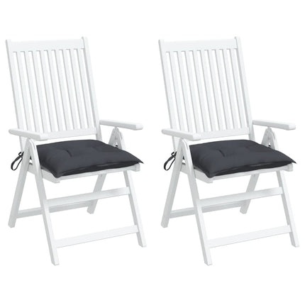 Chair Cushions 2 pcs Anthracite 15.7"x15.7"x2.8" Oxford Fabric