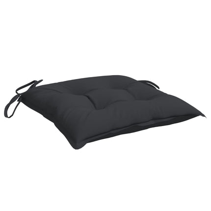 Chair Cushions 2 pcs Black 15.7"x15.7"x2.8" Oxford Fabric