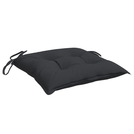Chair Cushions 4 pcs Black 15.7"x15.7"x2.8" Oxford Fabric