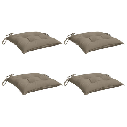 Chair Cushions 4 pcs Taupe 15.7"x15.7"x2.8" Oxford Fabric